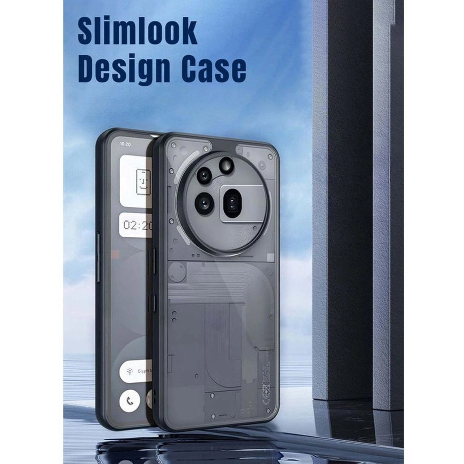 Clear Case with Screen Protector for Nothing Phone (3a) Pro