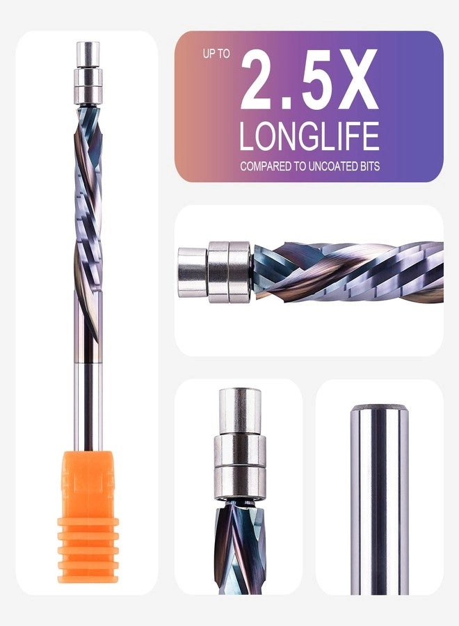 Compression Flush Trim Router Bit - 1/4 Shank