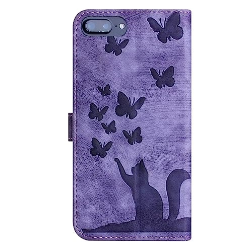 Flip Phone Cover Wallet Protective Case for iPhone 7 Plus/8 Plus - PU Leather