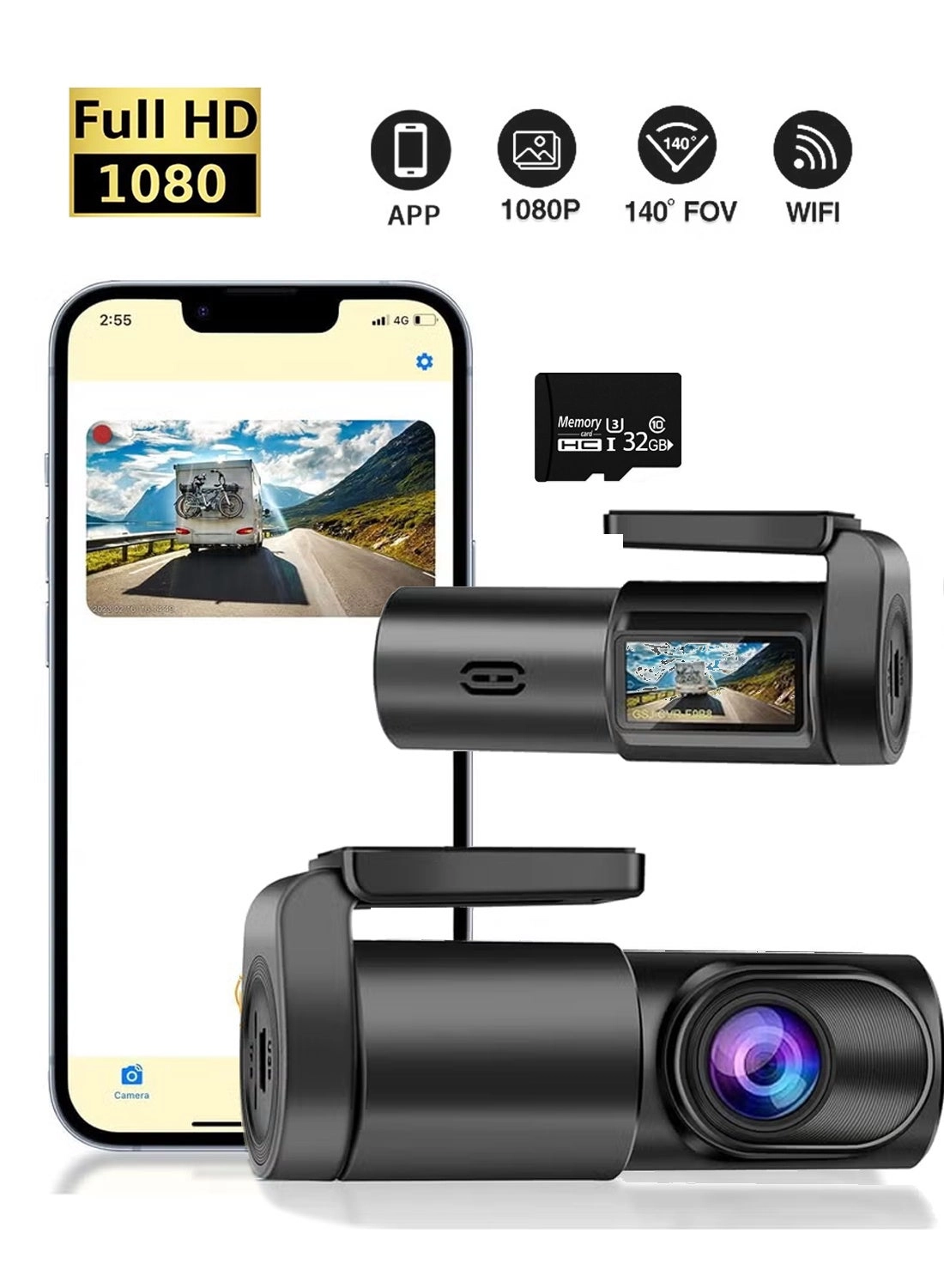Dash Cam 1080 pixels