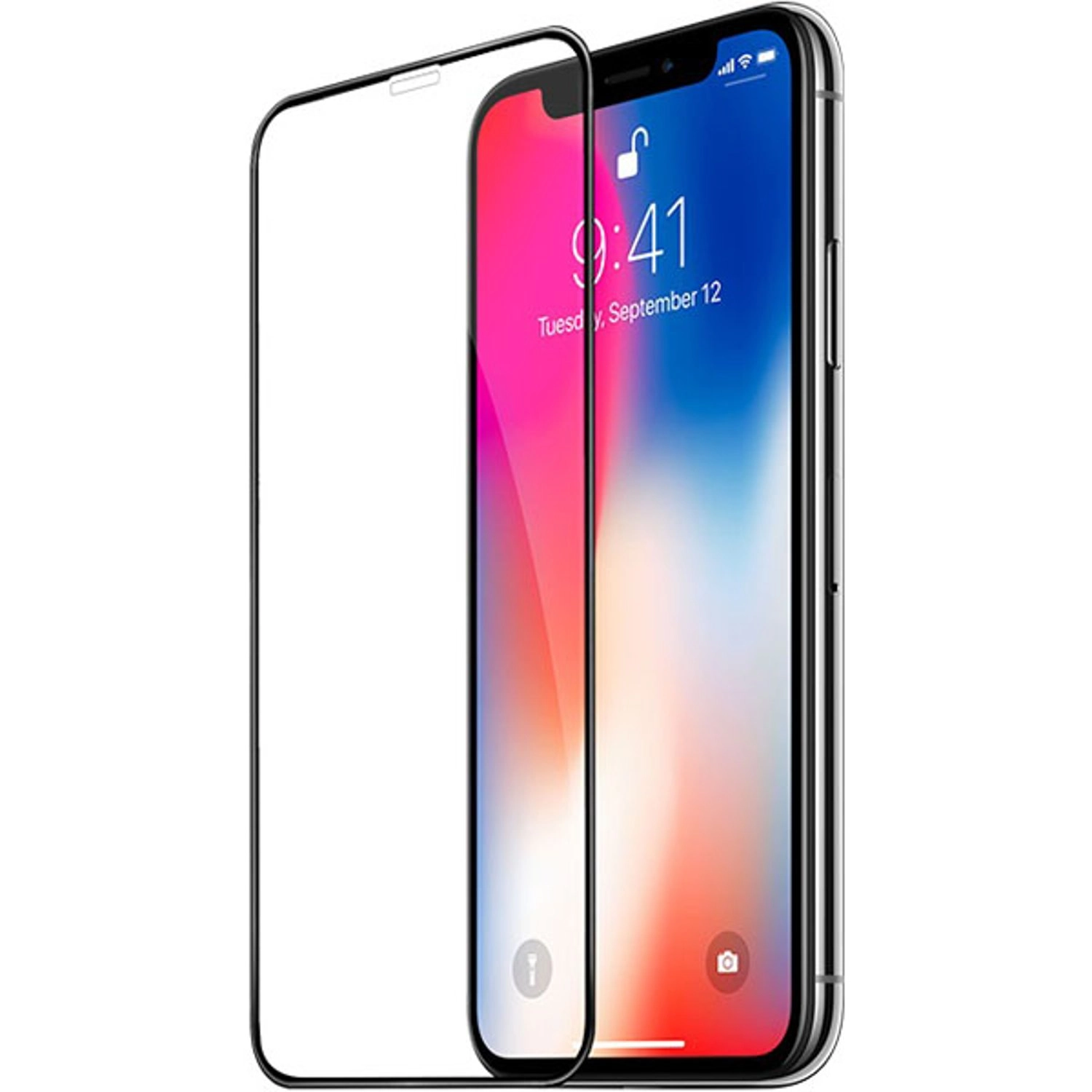 Inet Clear Full Glue Temper Glass Screen Protector + Back Protector for iPhone 13Pro