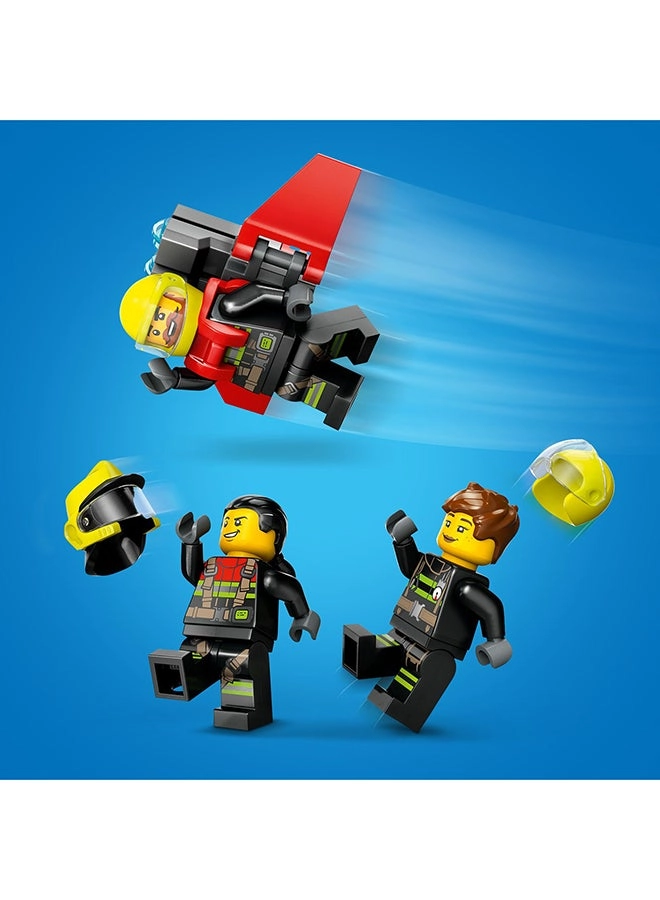 City Fire Rescue Plane - 6+ 3 Minifigures