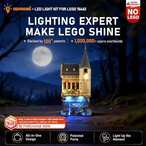 Set of Lights for Lego Infirmary Wing (76463) - LED Compatible