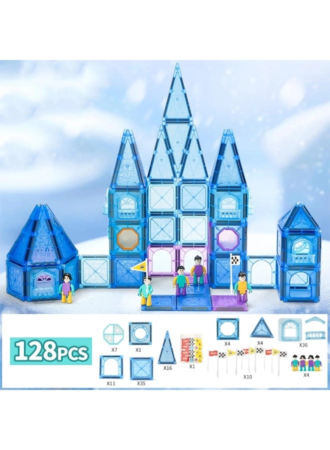 Magnetic Tiles - 3-12 128 pieces