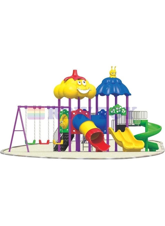 Multi Purpose Kids Outdoor Playing Equipments - 770x320x280cm 2+ Years