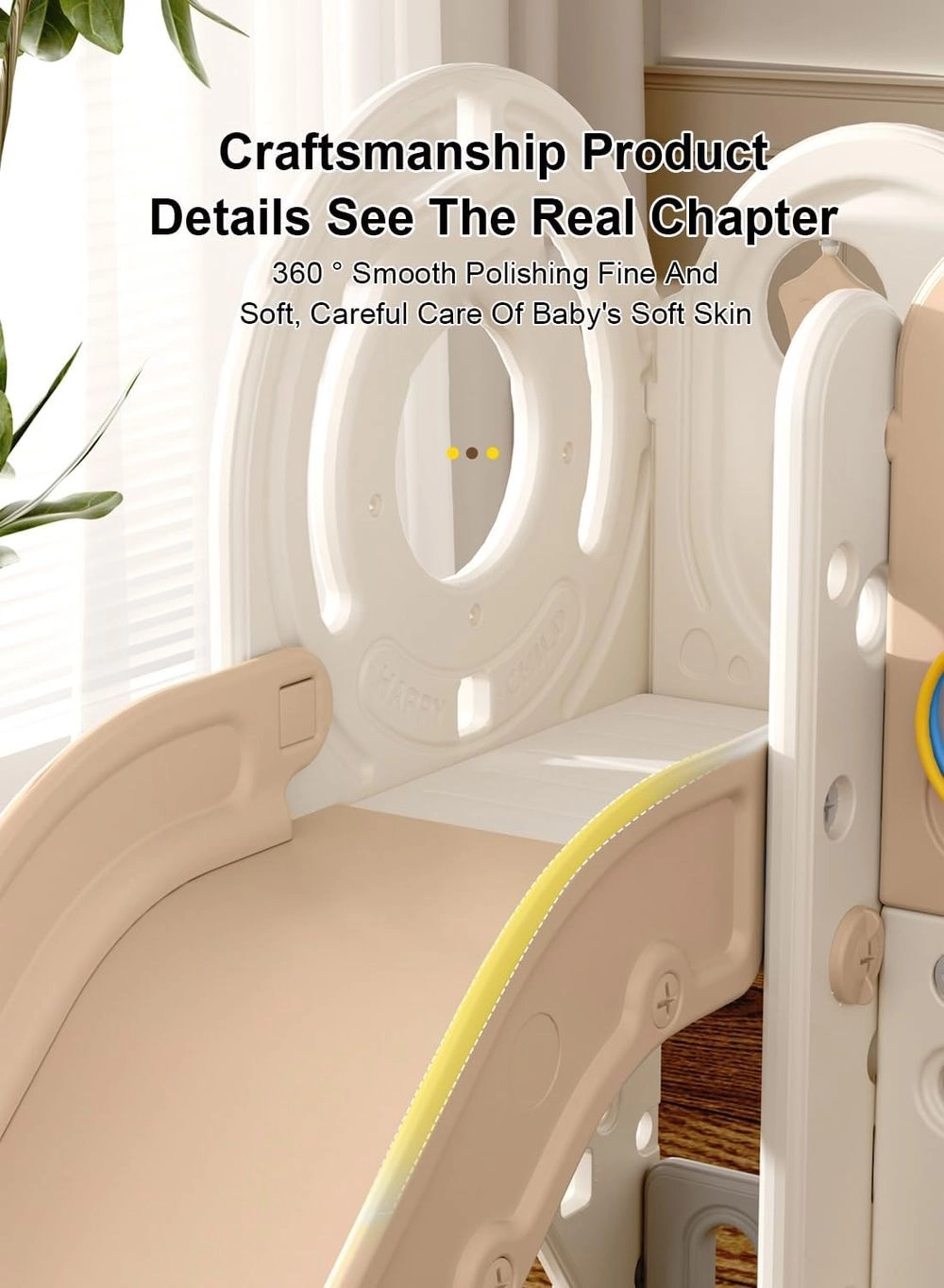 Kids Playhouse With Slide - Indoor and Outdoor Use Durable Construction