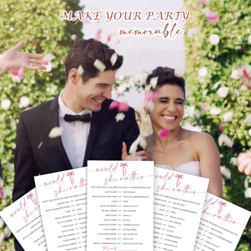 Bridal Shower Bingo - 25 pieces Unisex-Adults