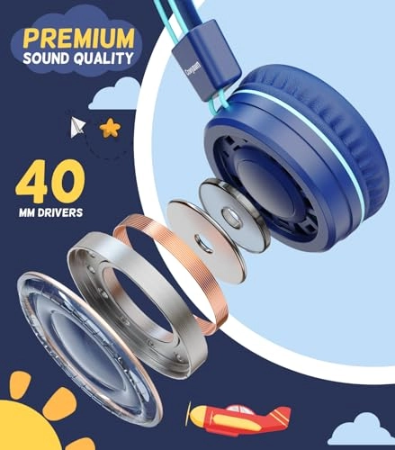 USB Type C Kids Headphones Wired Headphone