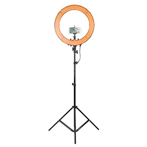 Ring Light Holder Light Stand - Adjustable 70-200cm Orange