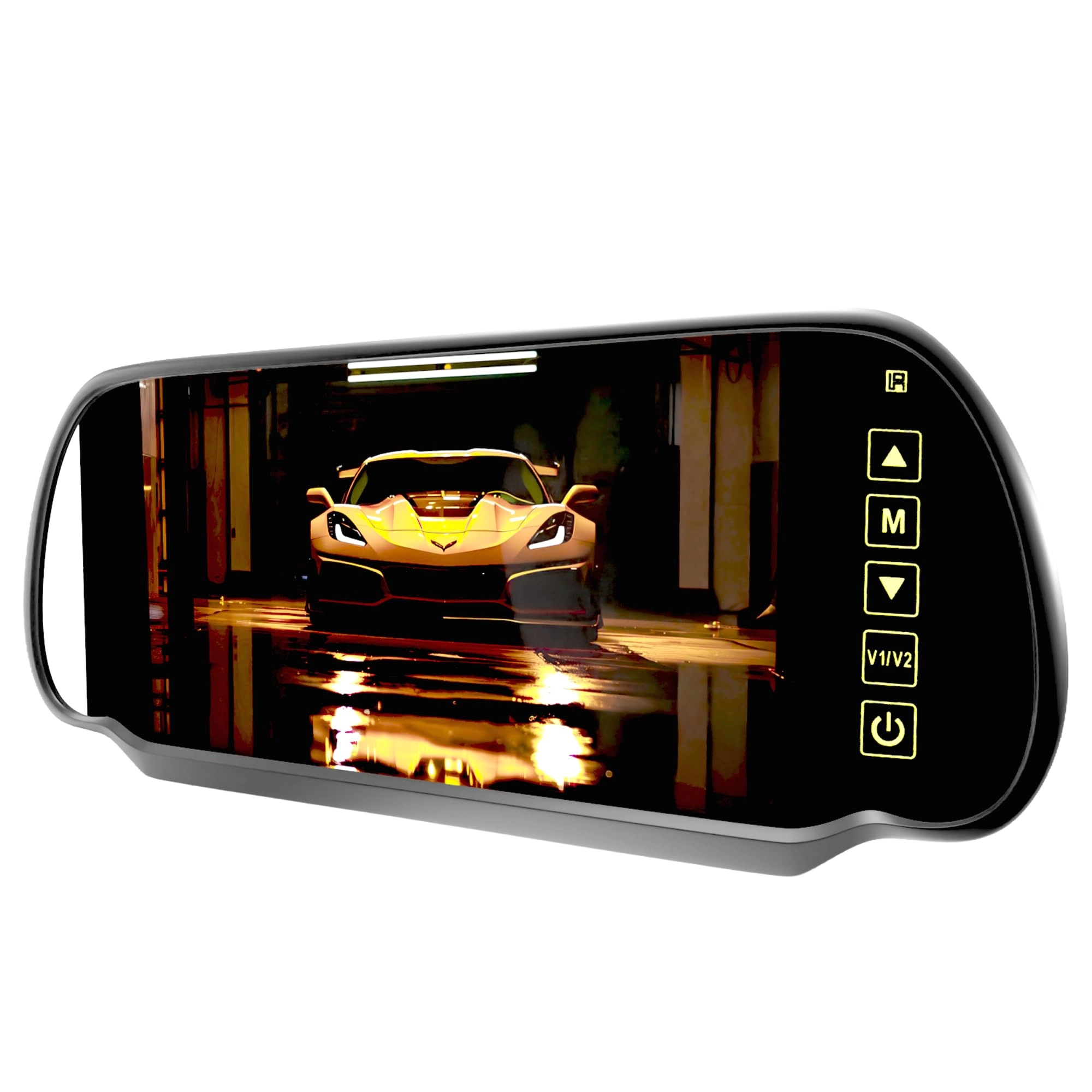 SLARY TFT LCD Car Rearview Mirror Monitor - Wide Screen 2 Video Inputs