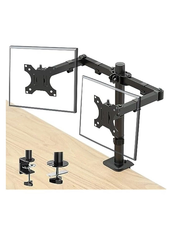 Dual LCD Monitor Desk Mount Stand - 2 27in