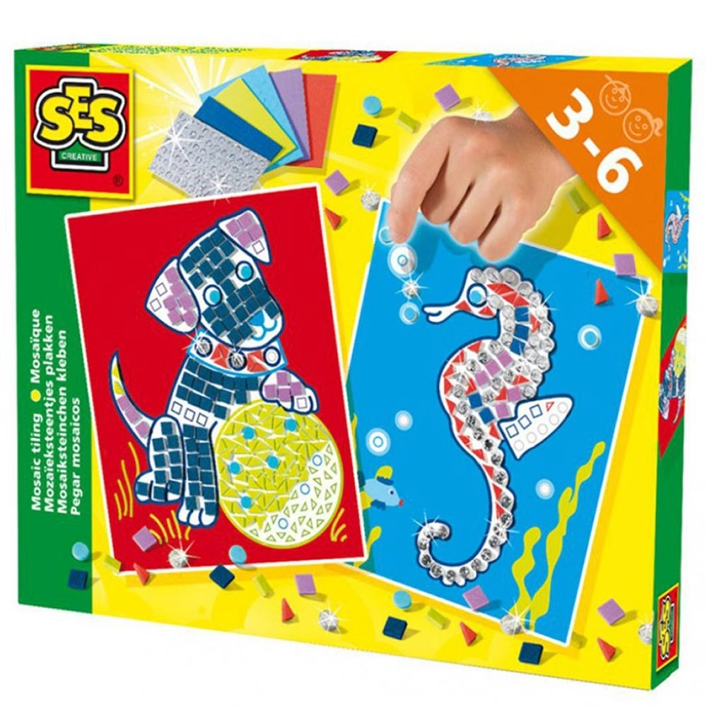 SES Creative Children's Mosaic Tiling Set - 1,050 pieces