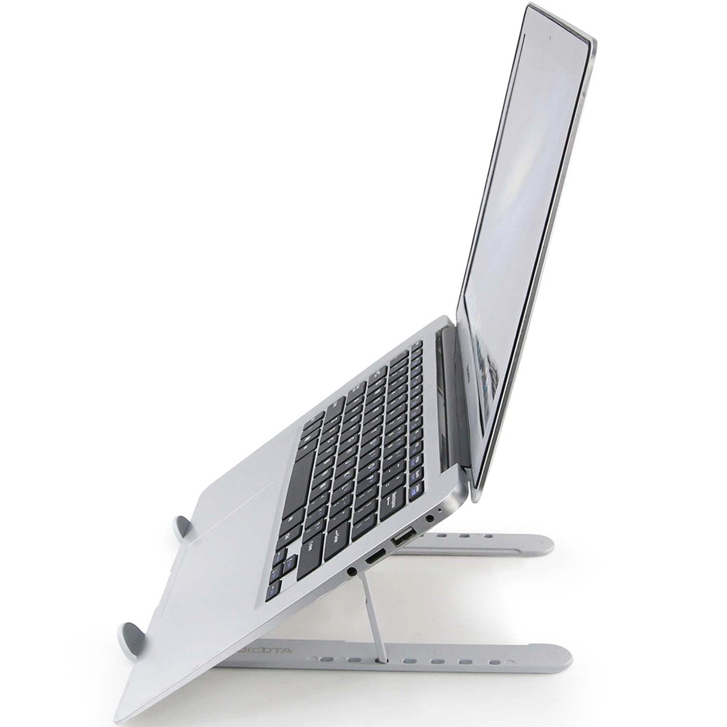 Portable Laptop/Tablet Stand - Grey Aluminium alloy 7 adjustable heights