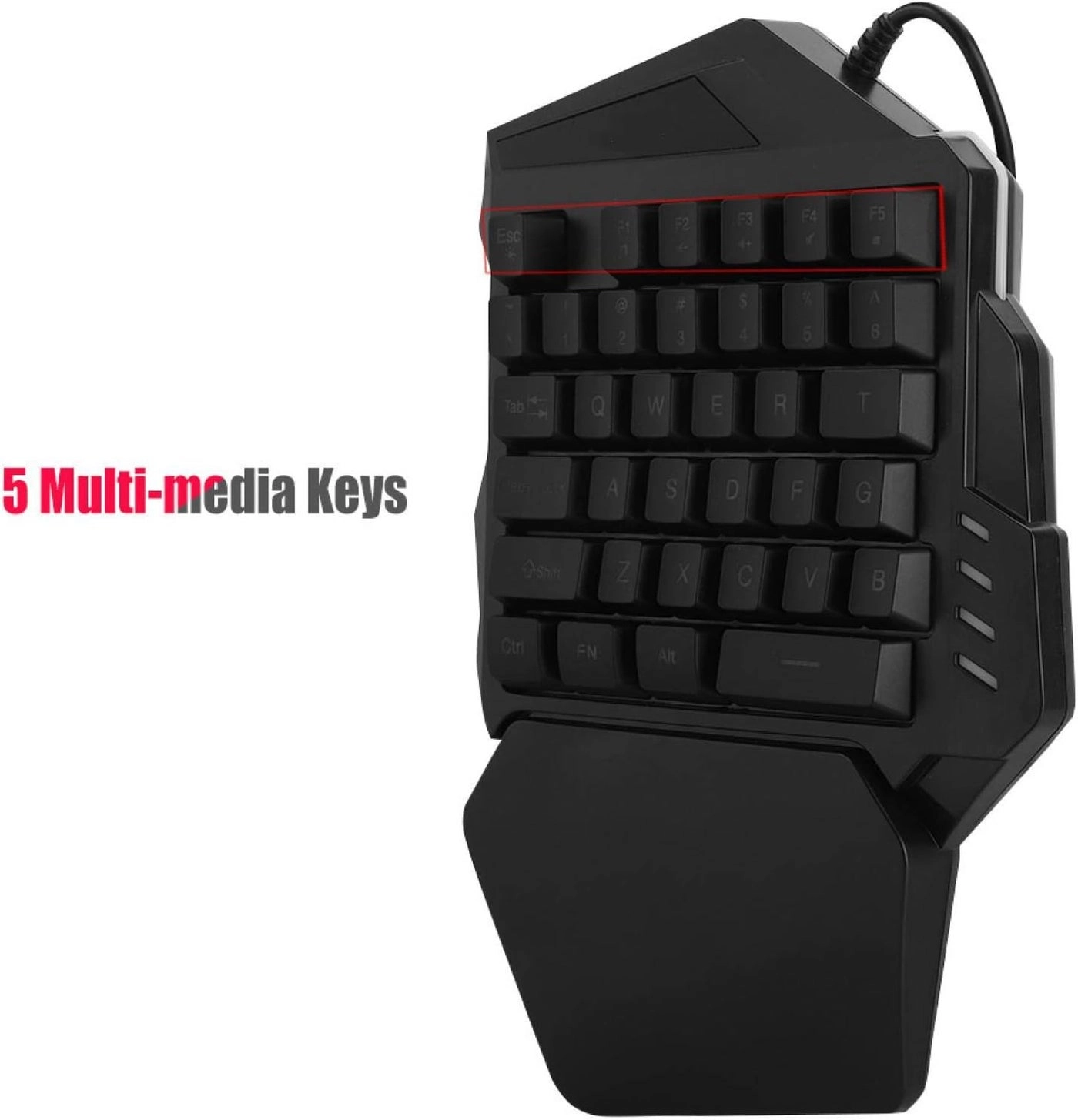 OneHanded RGB Backlight Gaming Keyboard - Wired