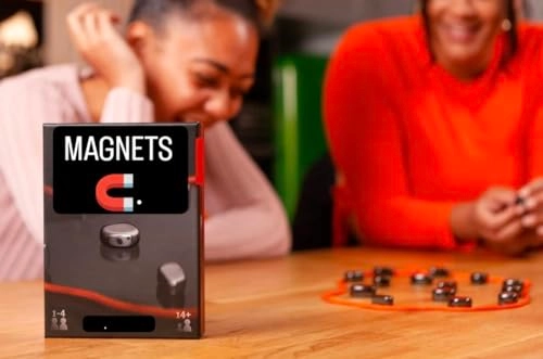 Fun Table Top Magnetic Game - 28 Magnets Travel Bag Lanyard