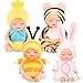 Reborn Baby Doll - 4 Inch Animal Clothes 4 Pcs Bundle