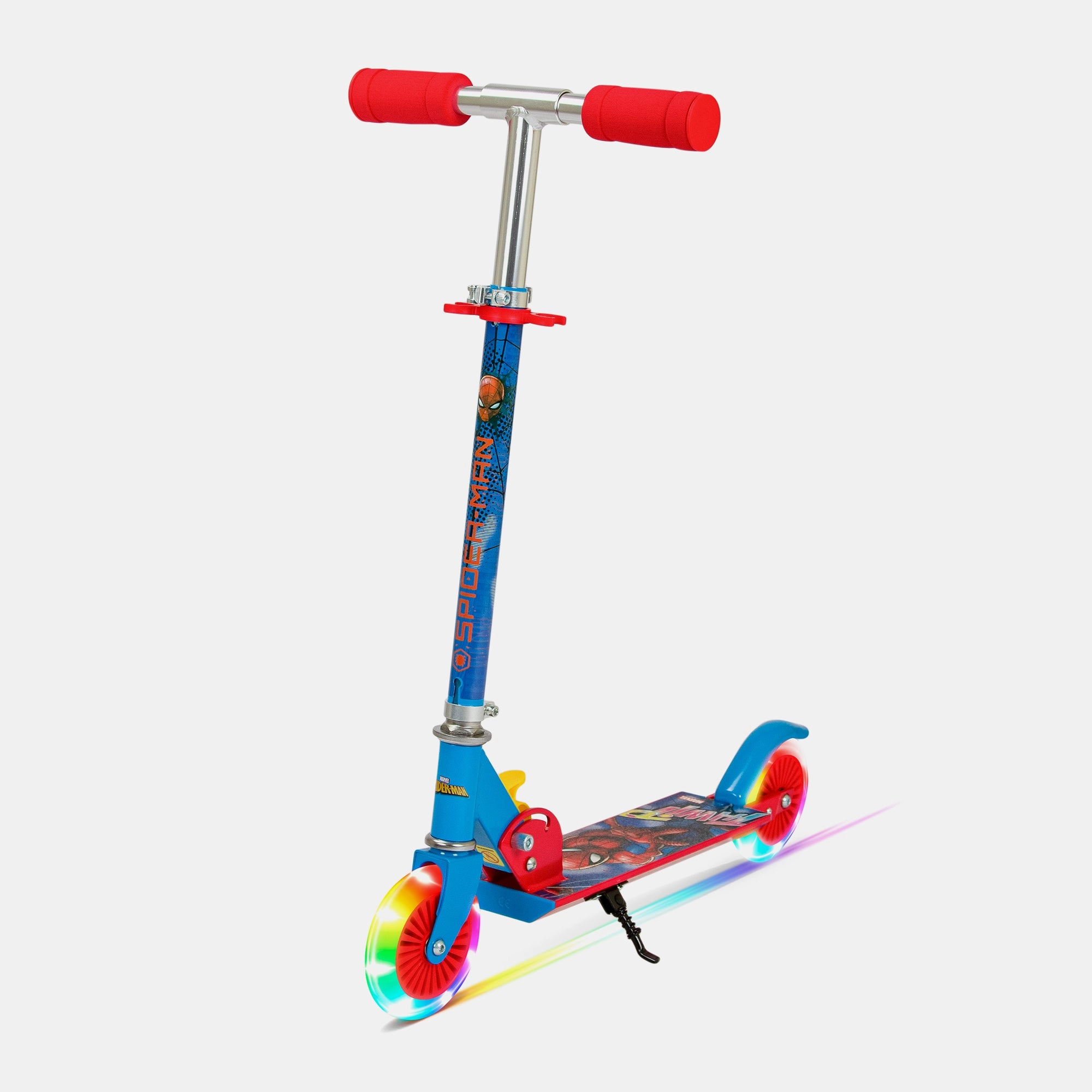 Spartan Spiderman 2 Kick Scooter – 200mm LED Foldable