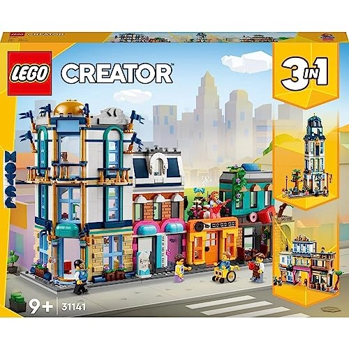 Creator 3in1 Main Street to Art Deco Skyscraper or Market Street Building Set (31141)