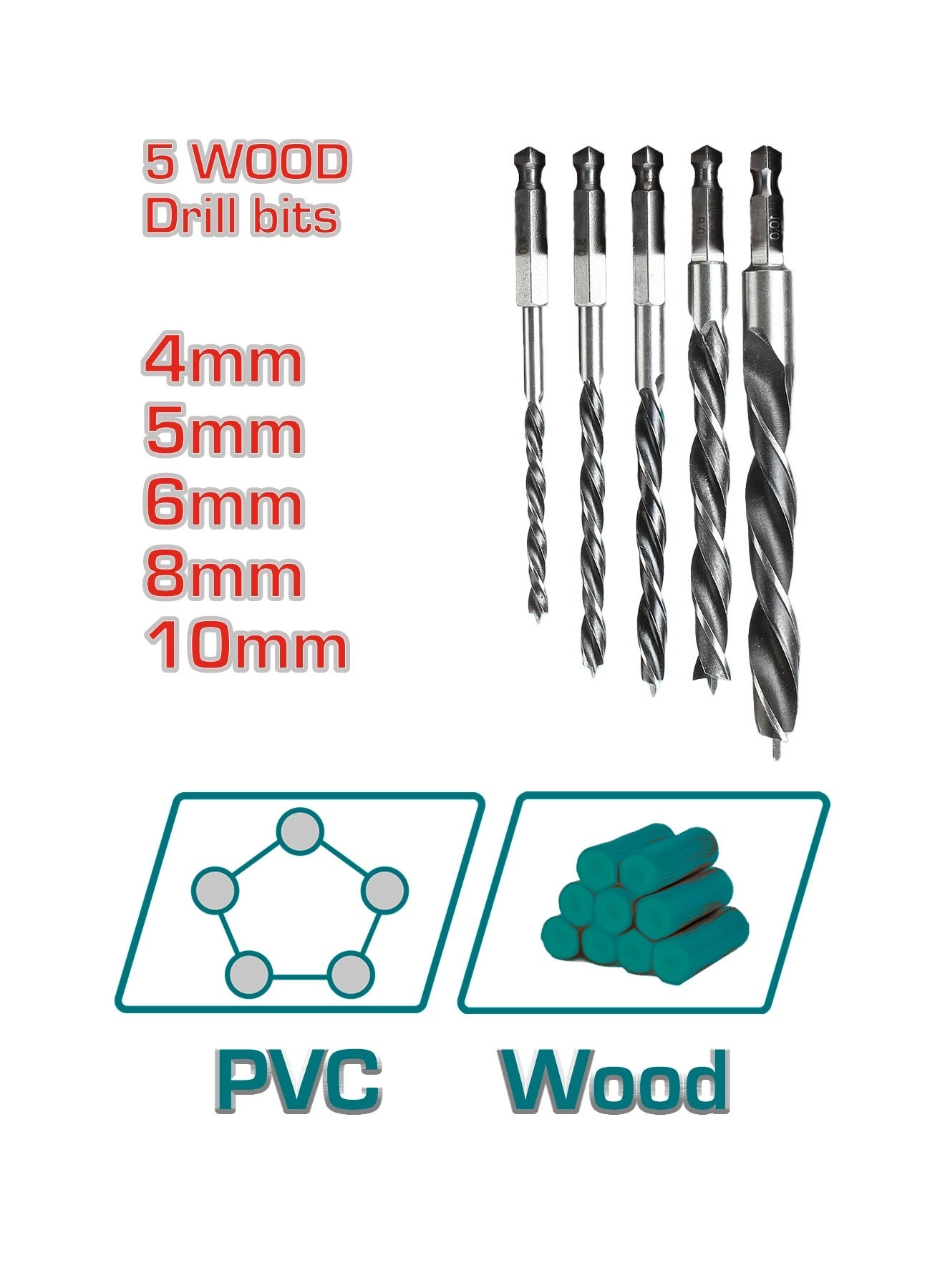 Drill Bit Set - 16 pieces