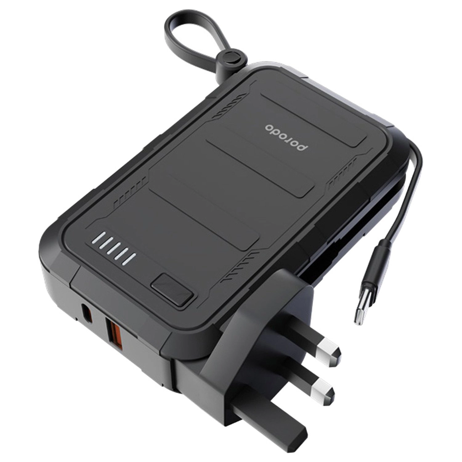 Porodo PD-PBFCH051-BK - 10000 mAh 22.5/20/10 Watts Dual USB