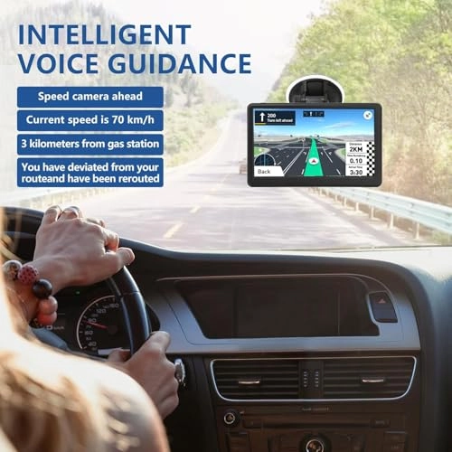 GPS Navigator for Trucks 7078 - 7 inch Free Lifetime Map Updates