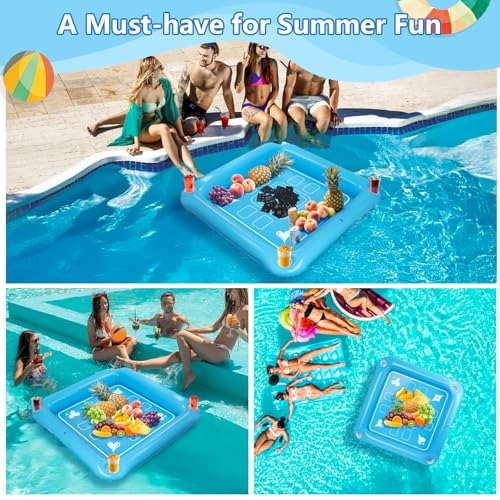 Floating Game Table - 40"x40" Waterproof Playing Cards