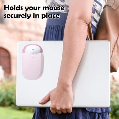 Stick-On Laptop Mouse Holder