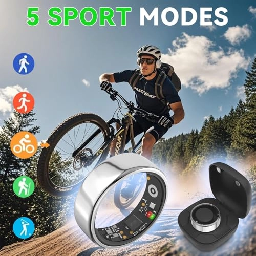 Smart Ring - Size 10 Black IP68 Waterproof