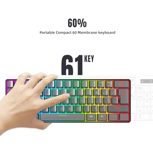 60% Wired Gaming Keyboard - USB-A