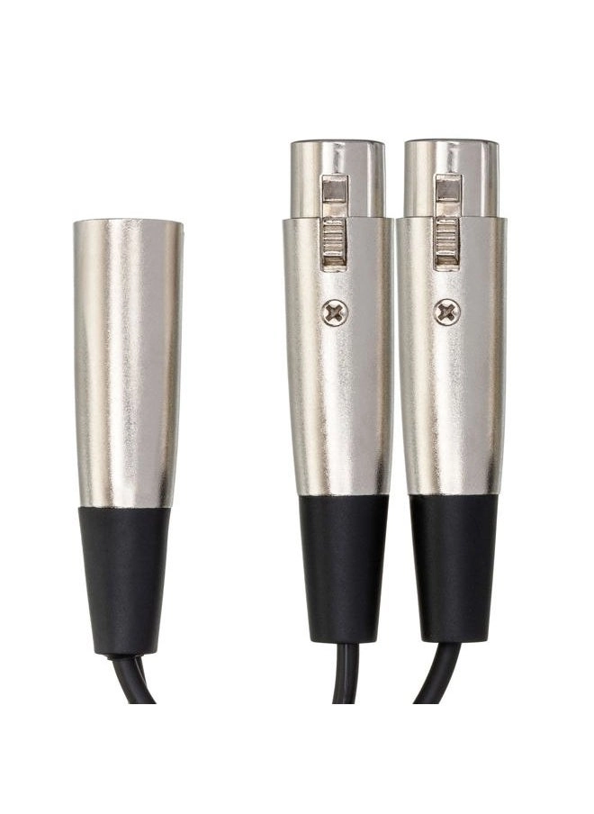 XLR3M to Dual XLR3F Y Cable 0.152m