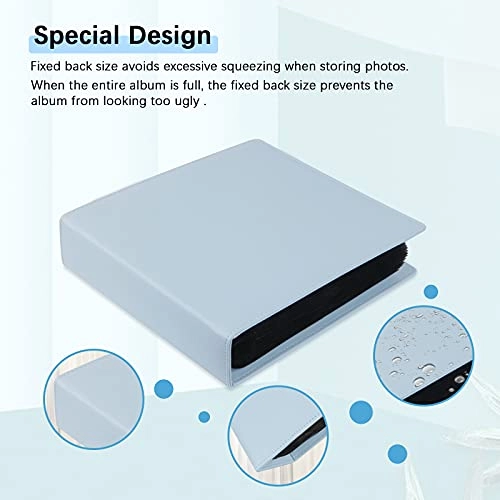 3.5x4.5" 192 Pockets Faux Leather Photo Album