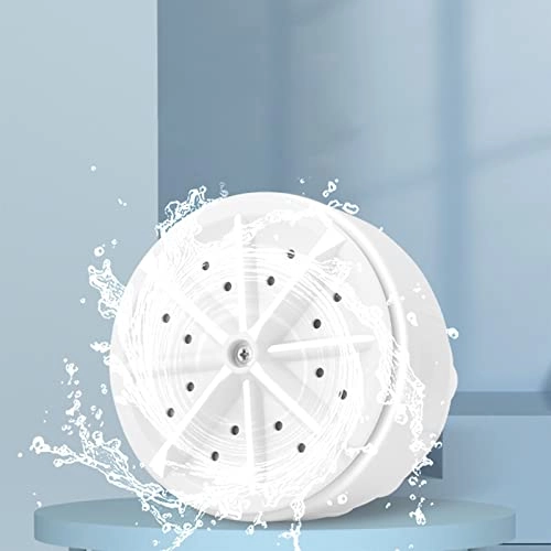 Portable Washing Machine Small Turbo Washer, Portable Low Noise Sock Washing Equipment, USB Charger, Suction Cup for Travel Hotel Accessories
