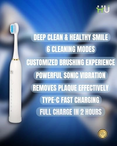 HSM-1044 - 6 Cleaning Modes IPX7 Waterproof 30-Day Battery