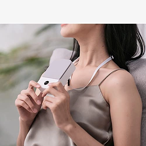 Hanging Neck Fan - Small Portable White 1-3 hours