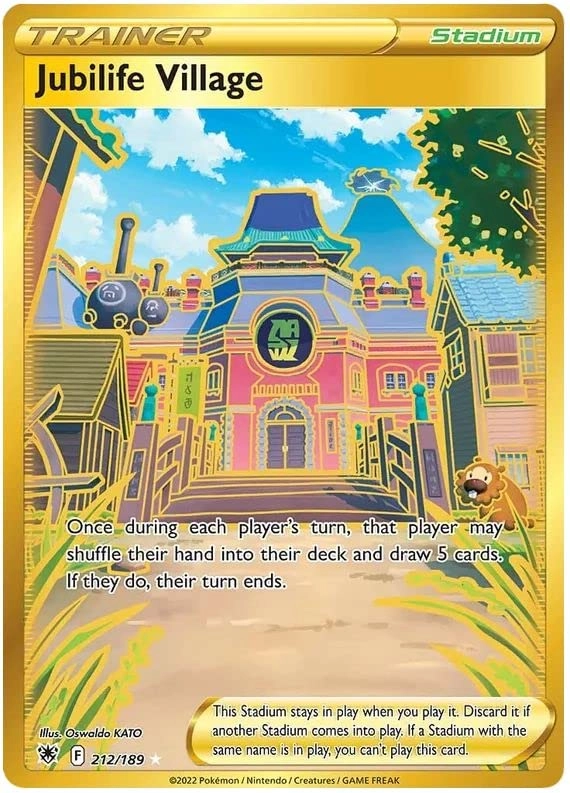 Pokémon Pokemon Jubilife Village 212/189 - English + Toploader