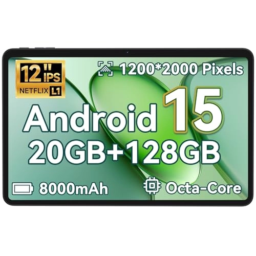 Android 15 Tablet - 128GB 12"