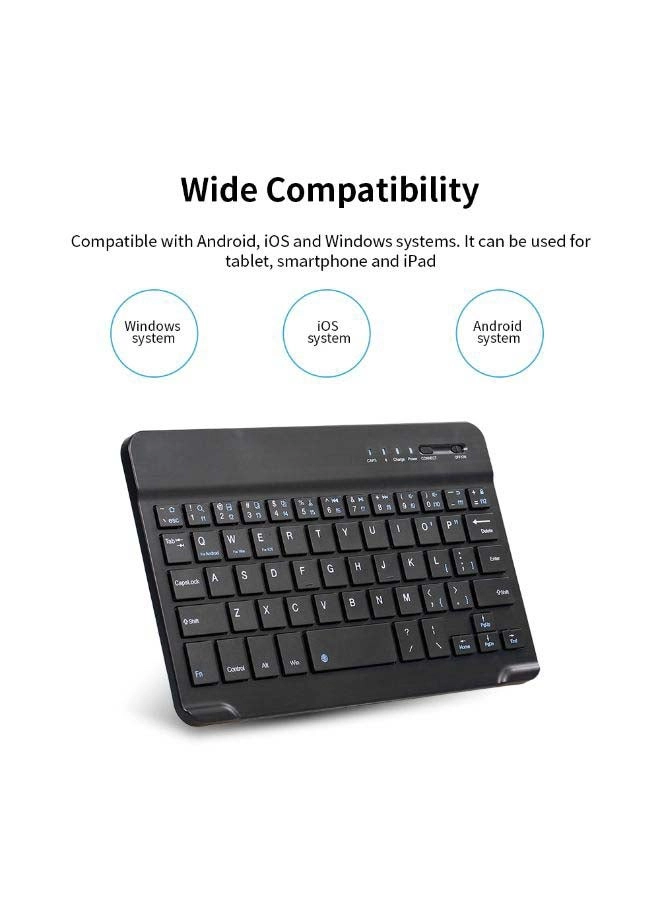 Round Keycap Touch Keyboard Case - Wireless