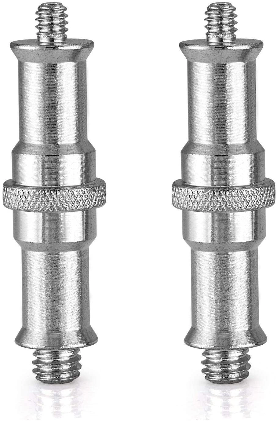 DMK 1/4 To 3/8 Inch Metal Male Convertor Threaded Screw Adapter - 2 Pieces Spigot Stud