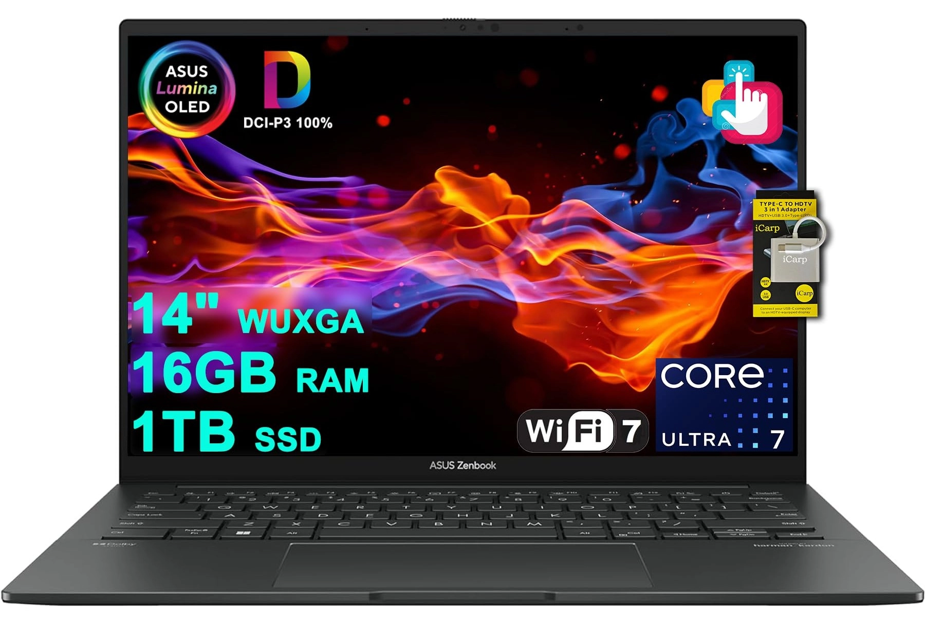 ASUS Zenbook 14 OLED - 14'' Ultra 7 255H 16GB DDR5 1TB SSD