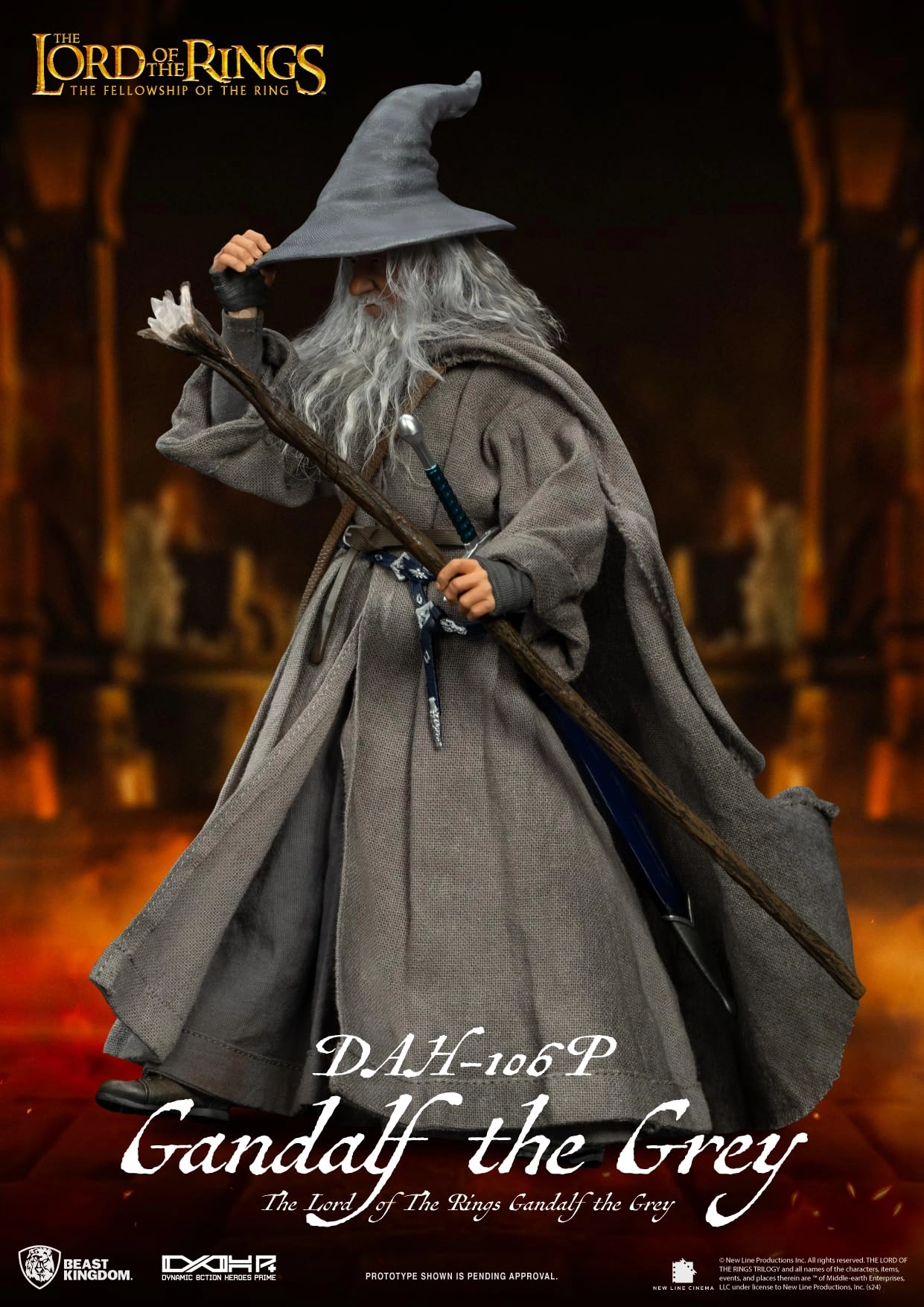 Gandalf the Grey - The Lord of The Rings (10.16 cm) (DAH-106P)