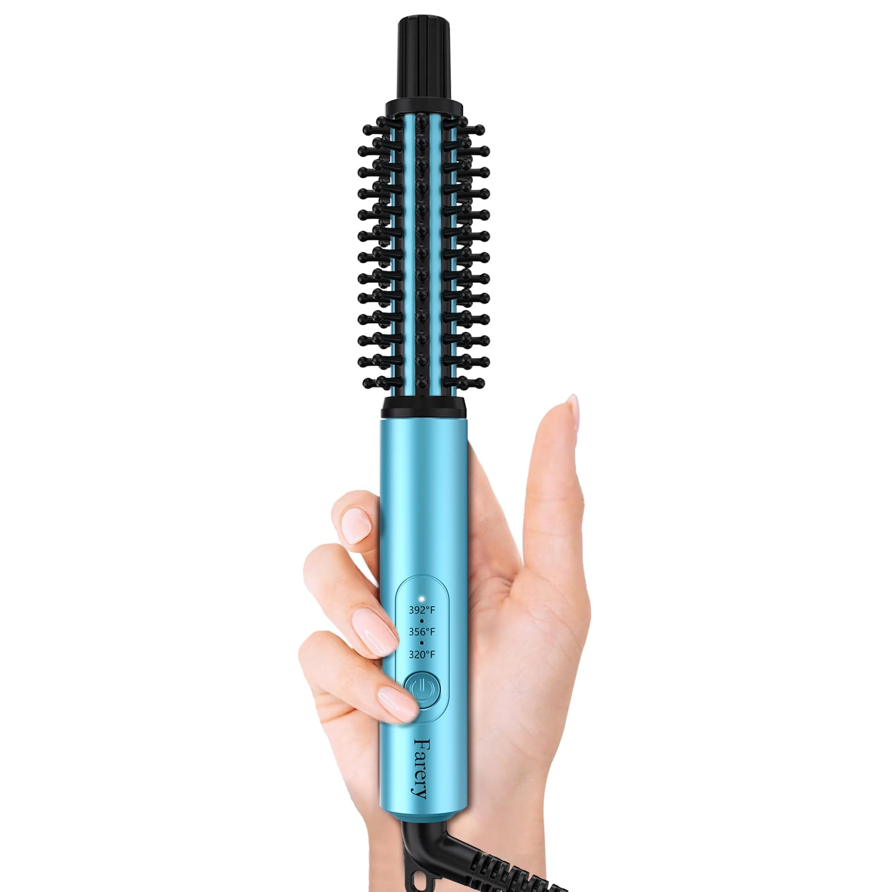 farery Mini Thermal Brush - 1 inch 3 Temperature Adjustable Dual Voltage