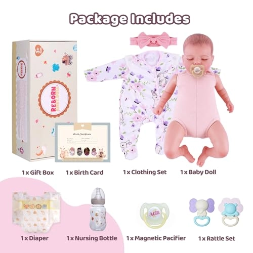 Reborn Baby Doll - 20 Inch Vinyl Sleeping Ages 3+
