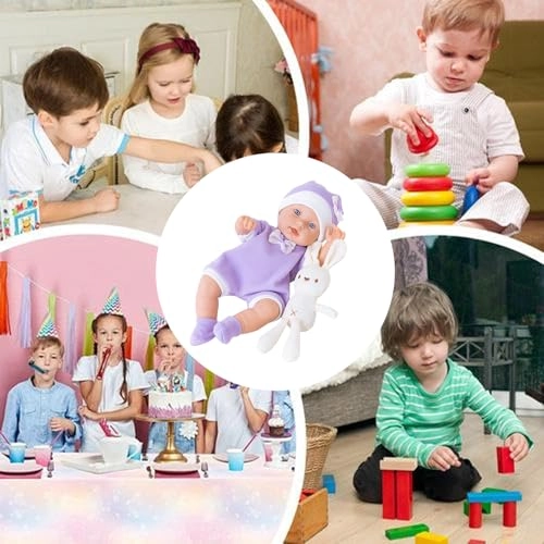 Reborn Baby Doll - 12 Inch Washable With Bunny Ages 12+