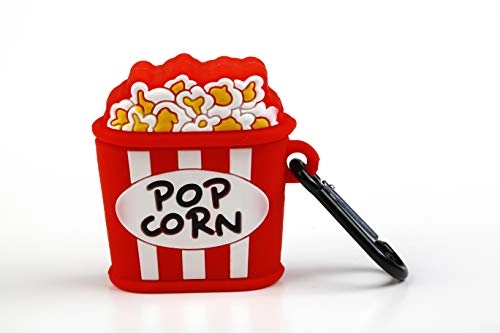 Case for AirPods 1 & 2 - Popcorn Bucket Design Carabiner