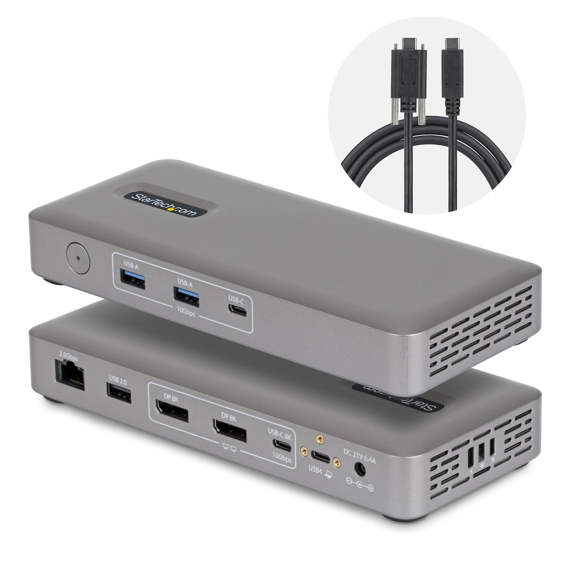 USBC Docking Station SSPMSUDWM - USB4 100W 40Gbps 25GbE Dual 4K