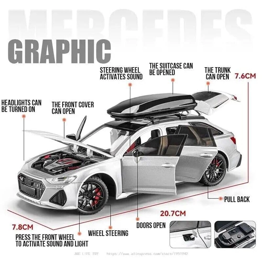 Metal Pullback Car - 1:24 1 pcs