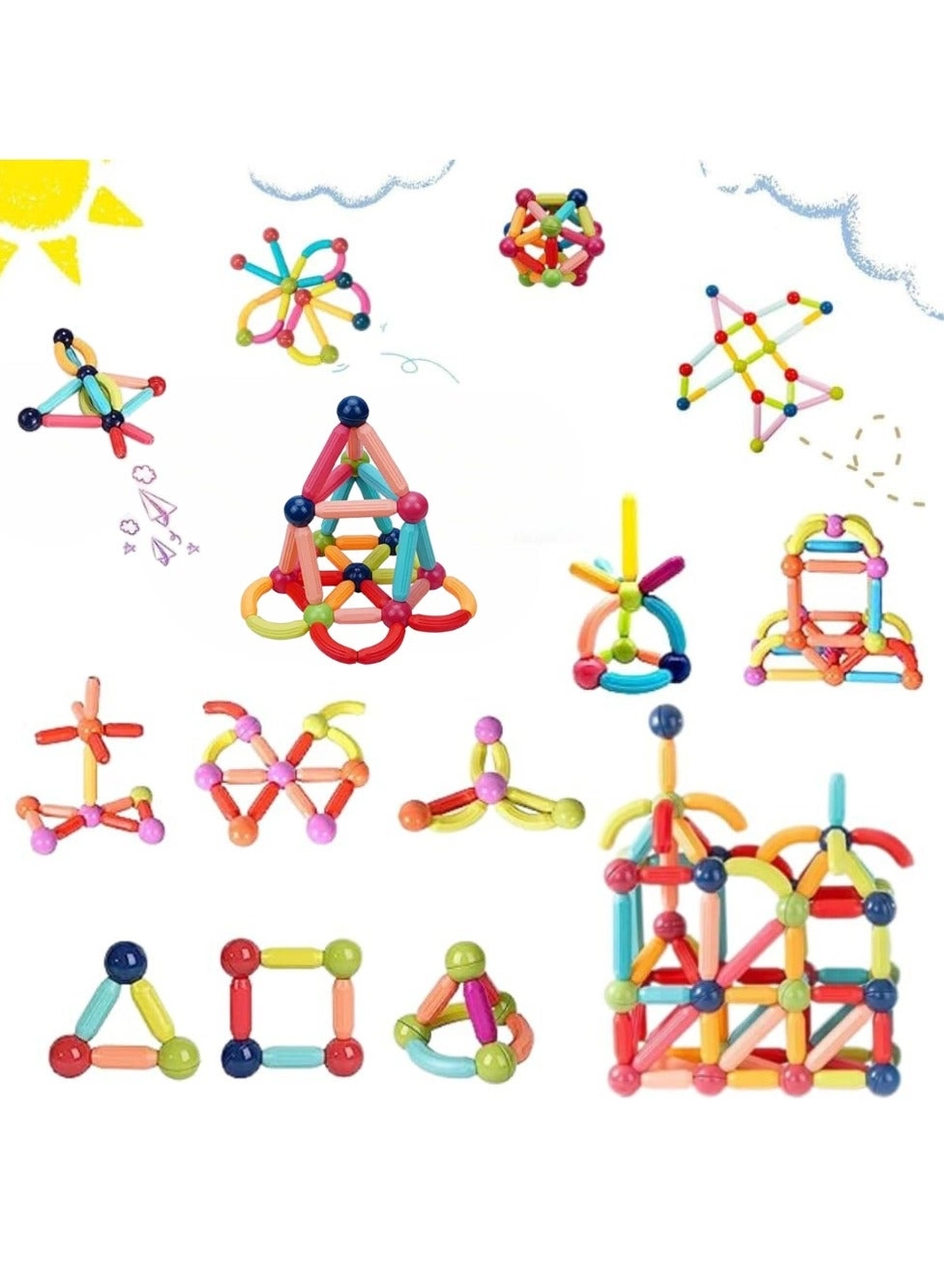 Slide Ball Magnetic Blocks - 25 pcs