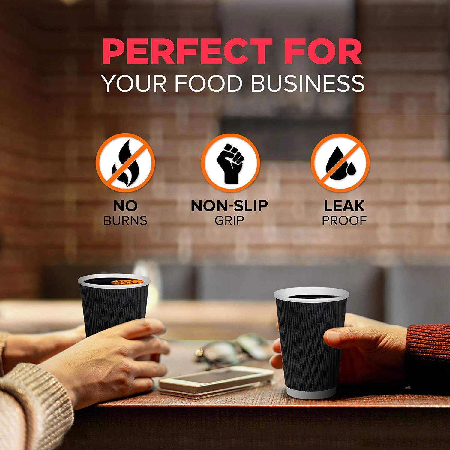 Ripple Paper Cup - 100 pcs