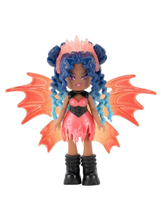 Fire Fairy Doll Figure - 3-Inches Core Deluxe Ages 5+