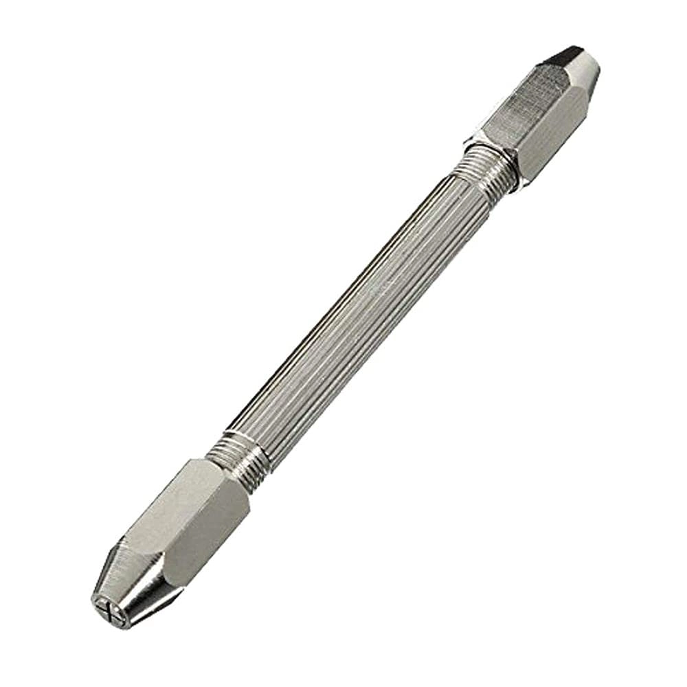 Hand Drill Bits - 2 Pcs + Precision Pin Vise + Double Ended Chucks - 2 Pcs